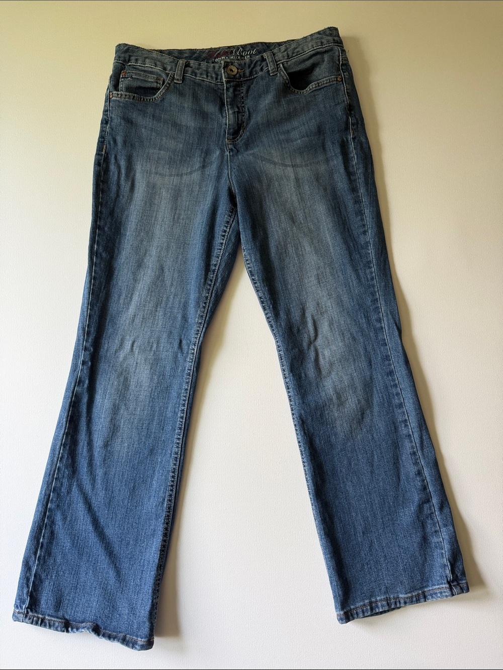 Tommy Hilfiger Women's Medium Blue Bootcut Jeans - 12S